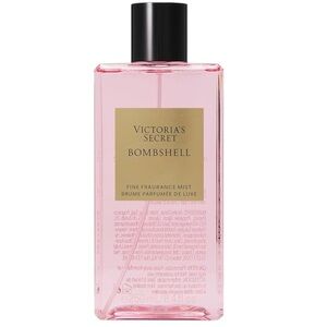 Victoria's Secret Bombshell Pink Floral Mist with Gold Accents